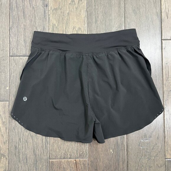 Lululemon Fast and Free Reflective High-Rise Classic-Fit Short 3" Black - Picture 2 of 8